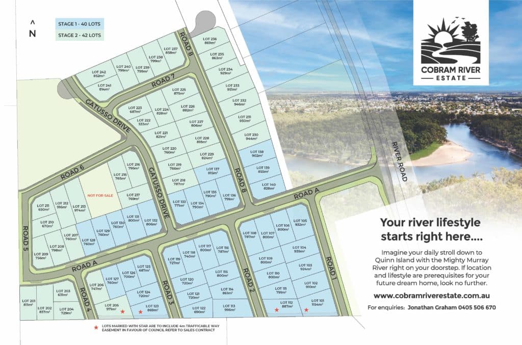 Cobram River Estate Land for Sale River Road Cobram